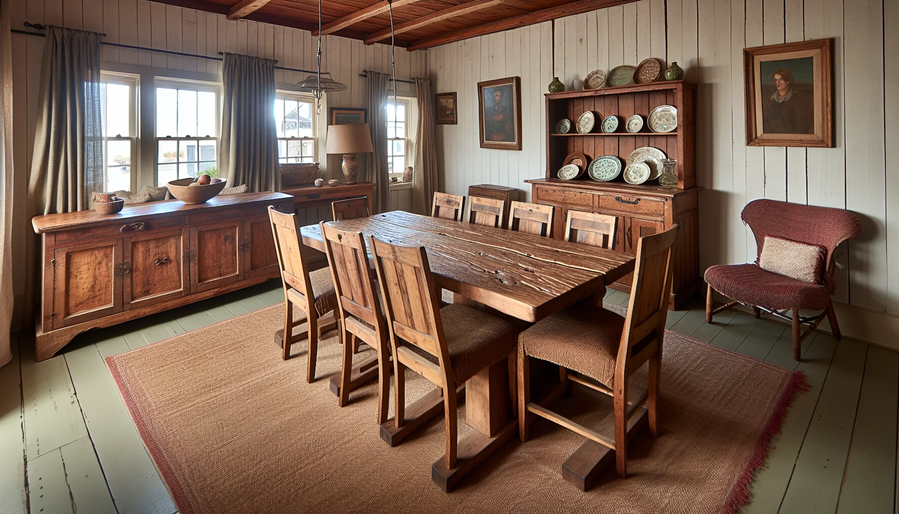 Rustic dining room set