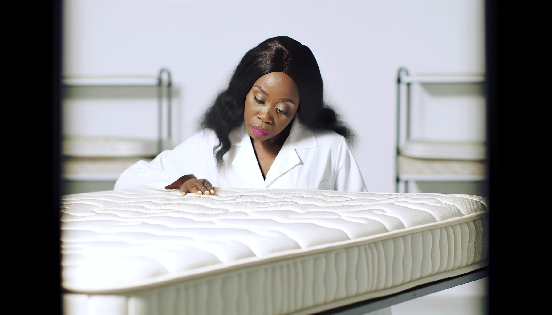 Inspecting a mattress for cleanliness and pest-free condition