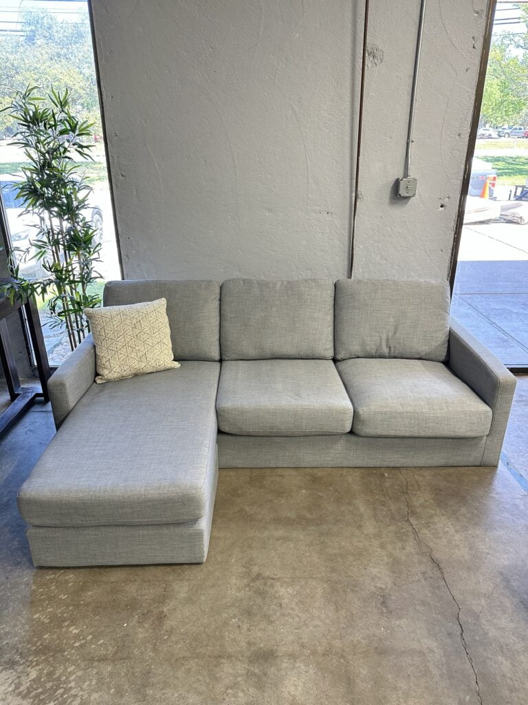 Grey Couch with Chaise - Asherfield