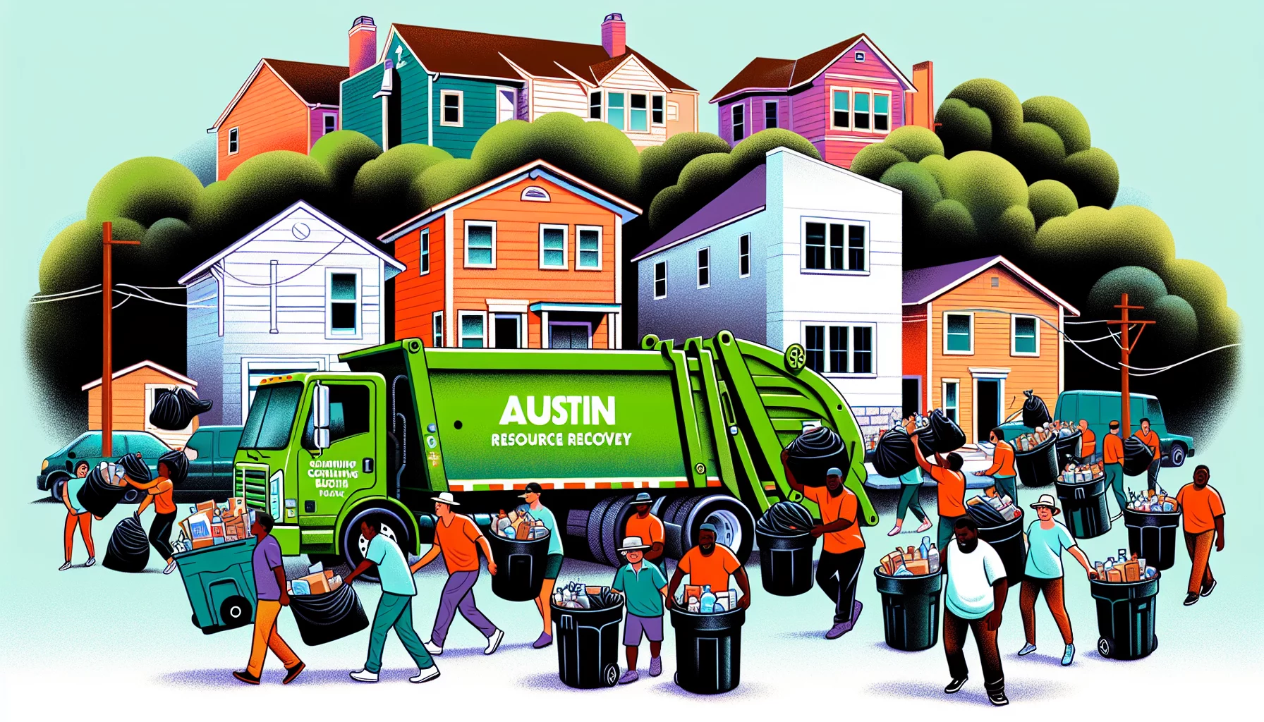 Coordinating with Austin Resource Recovery for bulk trash pickup