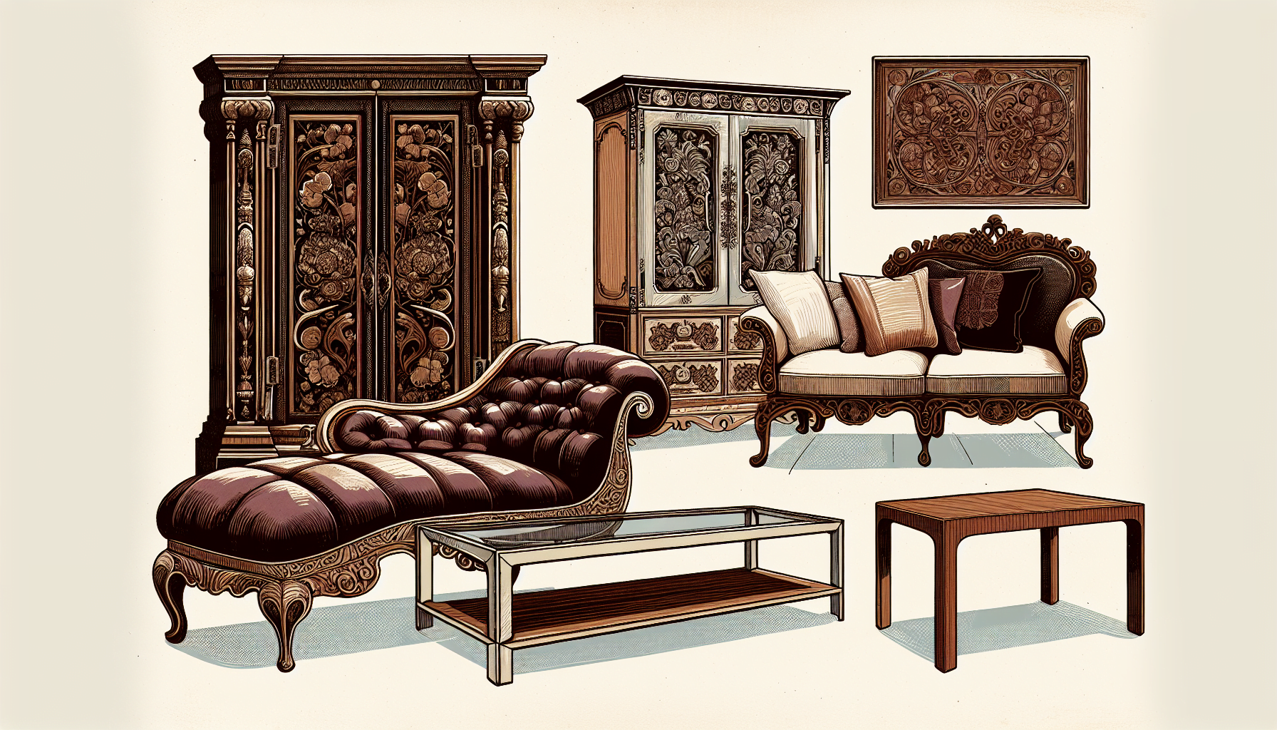 Various styles of furniture on display in Austin