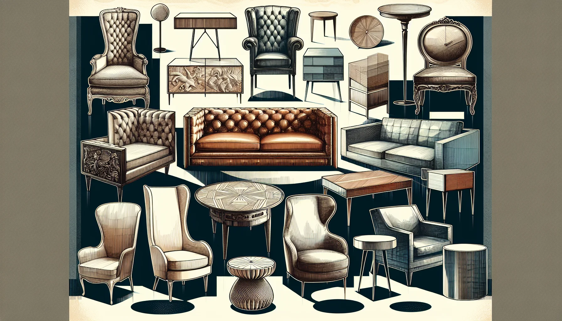 Stylish furniture pieces in a variety of designs