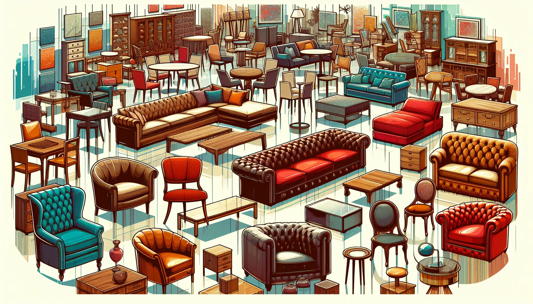 Wide selection of furniture