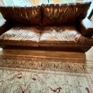Timothy Oulton Viscount William Leather 3 Seater Sofa