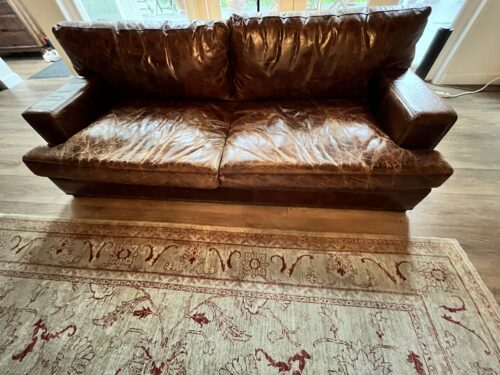 Timothy Oulton Viscount William Leather 3 Seater Sofa