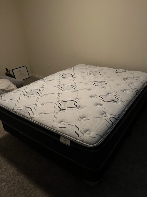 Slightly Used Queen Bed, Box Spring, and Frame
