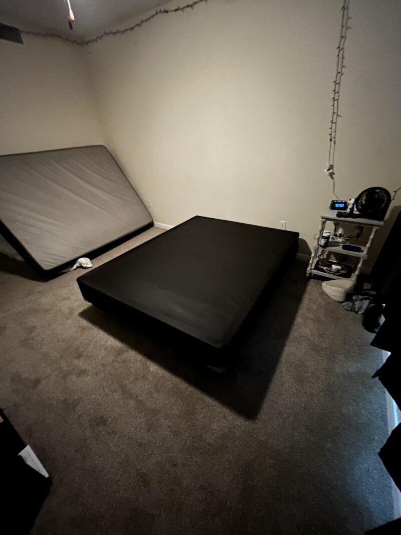 Slightly Used Queen Bed, Box Spring, and Frame