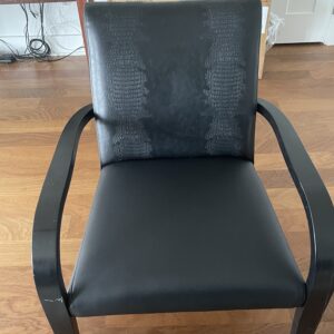 Two black chairs