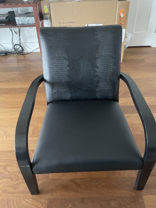 Two black chairs