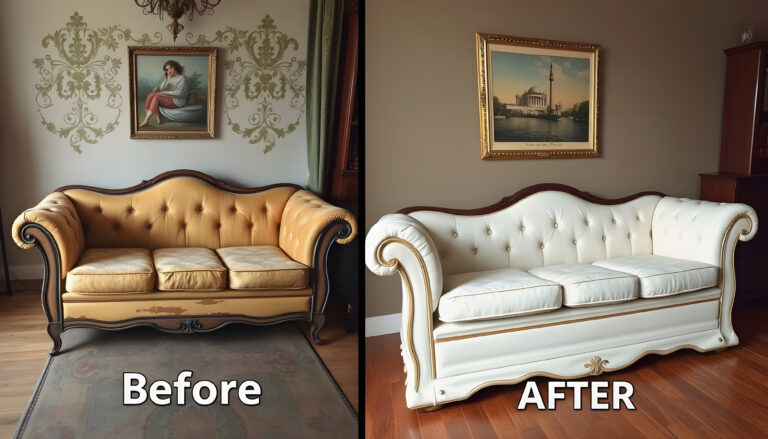Reupholster a couch: what it means