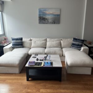 Wayfair beige sectional sofa