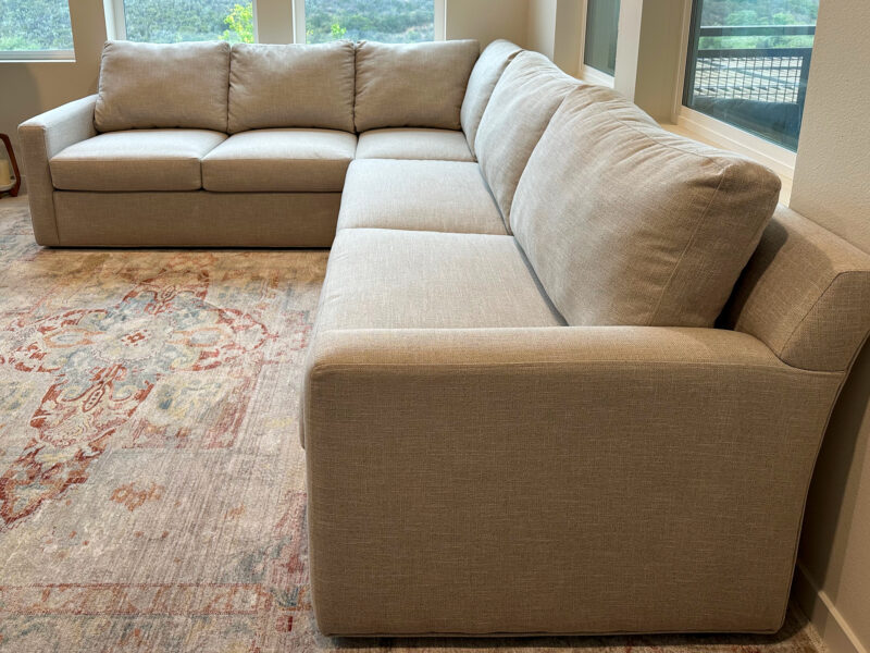 Spacious & Stylish Tristan Sectional Sofa - Light Greige - Smoke/Pet-Free Home!