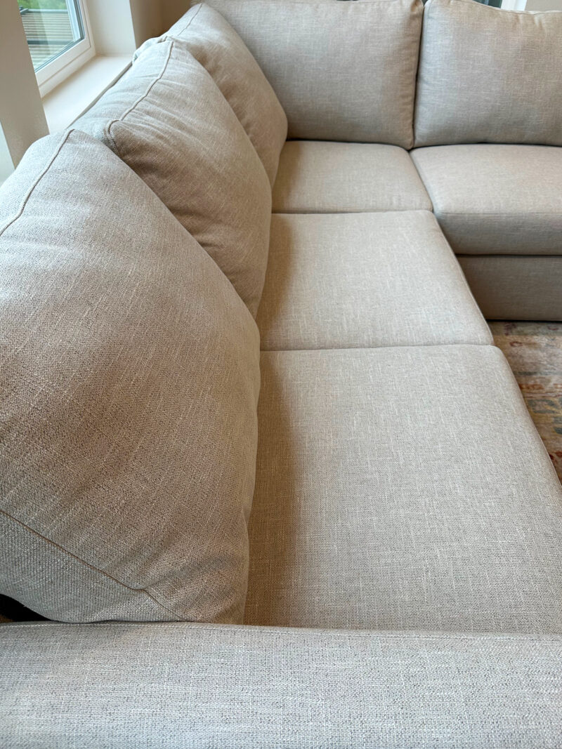 Spacious & Stylish Tristan Sectional Sofa - Light Greige - Smoke/Pet-Free Home!