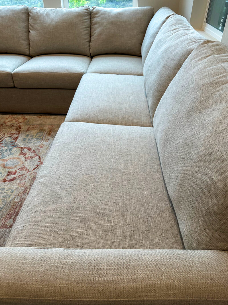Spacious & Stylish Tristan Sectional Sofa - Light Greige - Smoke/Pet-Free Home!