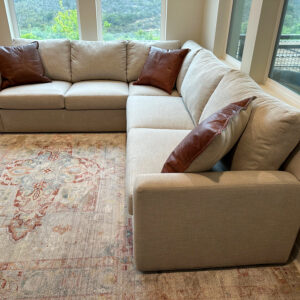 Spacious & Stylish Tristan Sectional Sofa - Light Greige - Smoke/Pet-Free Home!