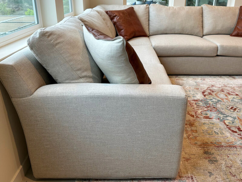 Spacious & Stylish Tristan Sectional Sofa - Light Greige - Smoke/Pet-Free Home!