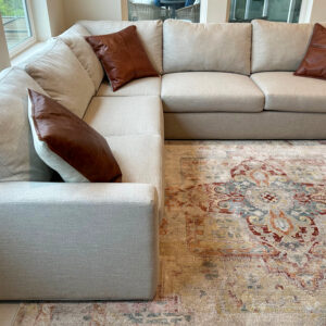 Spacious & Stylish Tristan Sectional Sofa - Light Greige - Smoke/Pet-Free Home!
