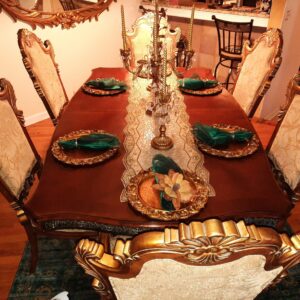 Stunning formal dining room set with extras galore!