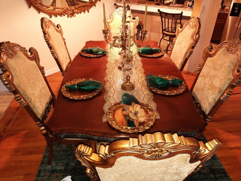 Stunning formal dining room set with extras galore!