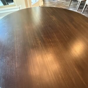 Round Solid Wood Dining Table with Chairs