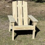 Natural Wood Outdoor Lounge Chair