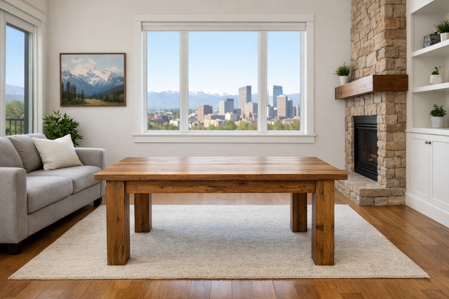 Clean bright listing photo example for Denver furniture resale