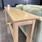Golden Pecan Pine Wood 60” Console Table