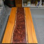 Coffee Table. Beautiful Osage Orange Wood River Table