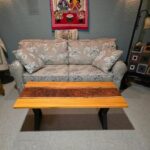 Coffee Table. Beautiful Osage Orange Wood River Table