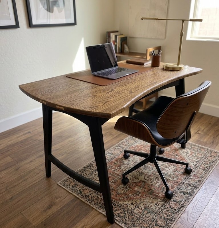 Oak Standoff Desk