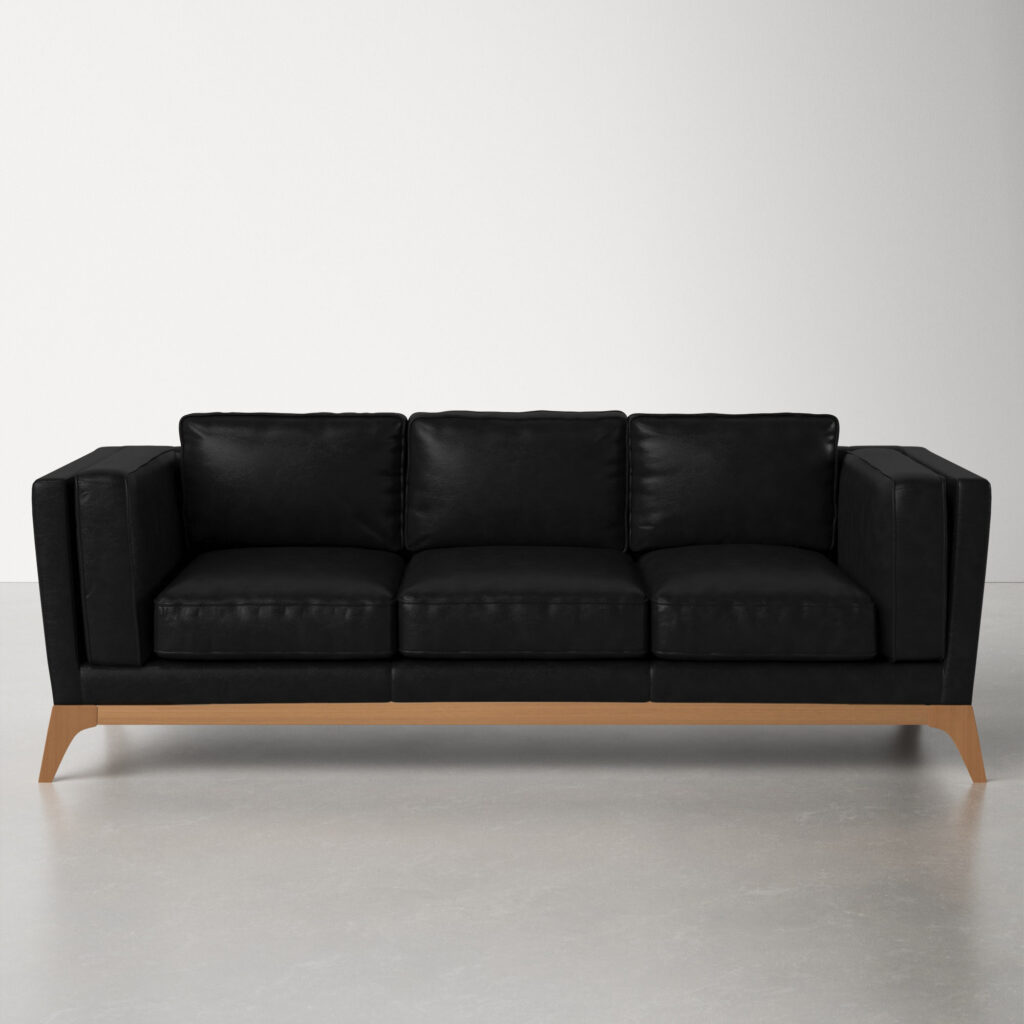 Allmodern, Mari Sofa, Genuine Leather