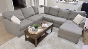 Kevin Charles Sectional w/ Chaise (Gray/Greige)
