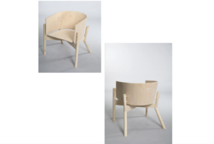 Handcrafted Scandinavian Design Chair – One of a Kind created by a Carnegie Mellon Industrial Design Graduate