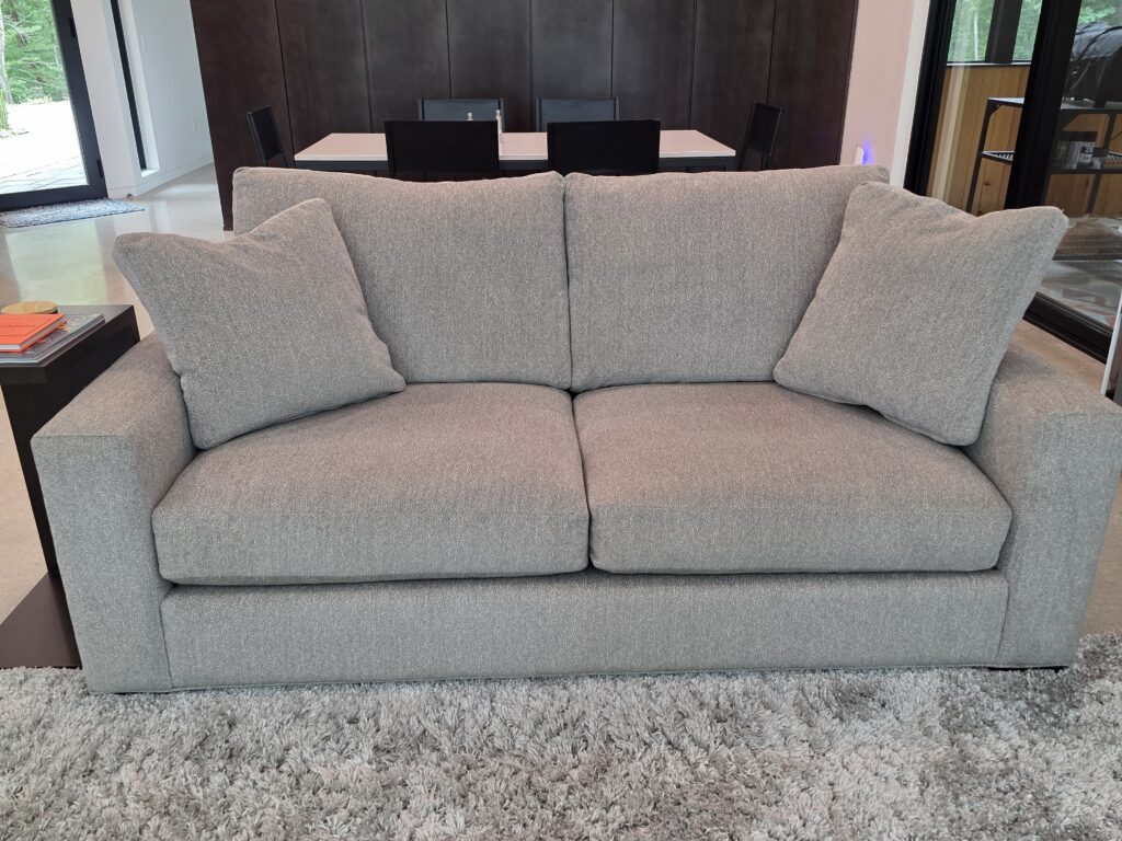 Room & Board Metro Sofa 75", Purchased 8/2024, Fabric: Britton, Color: Cement, Leg Finish: Charcoal