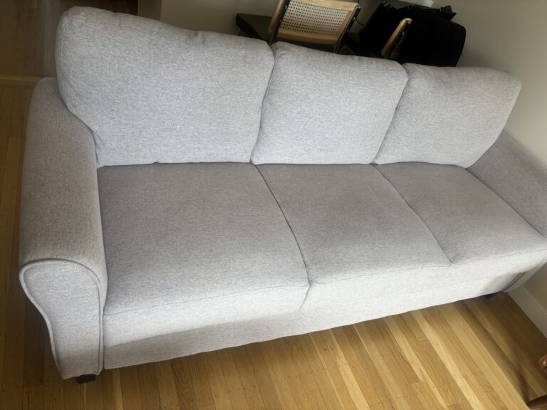 Light grey sofa (Living Spaces)