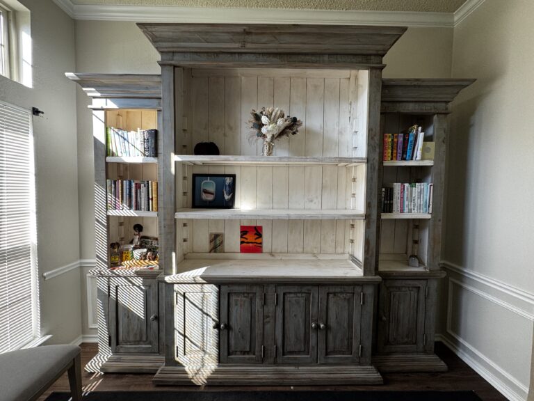 Handmade Hutch Bookcase Entertainment Center