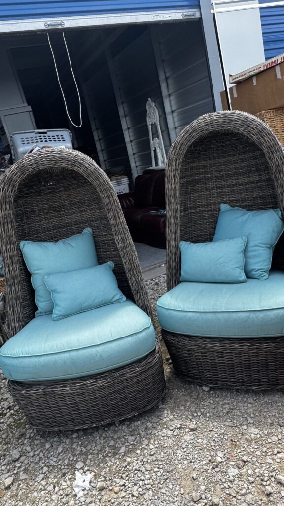 Lane Venture high-back chairs from the luxury Cocoon collection w/ special cushions