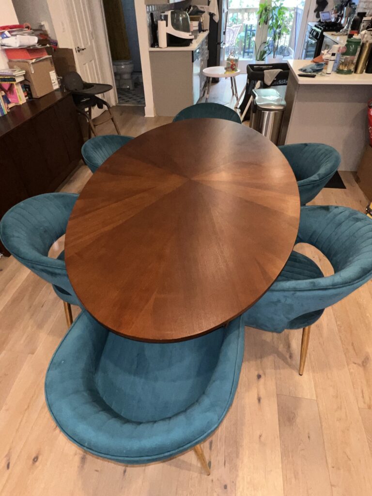 Article Conan 75" Oval Dining Table - Walnut