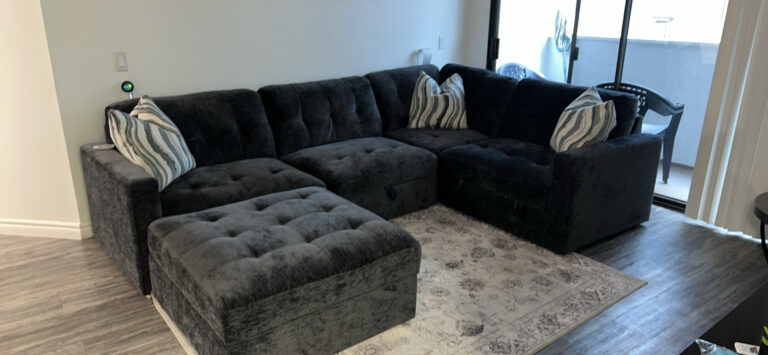 Modular Bob® Charcoal 117'' 5 Piece Storage Sectional with 2 Armless Storage Chairs, 1 Corner, 1 Left Arm Facing Storage Chair, 1 Right Arm