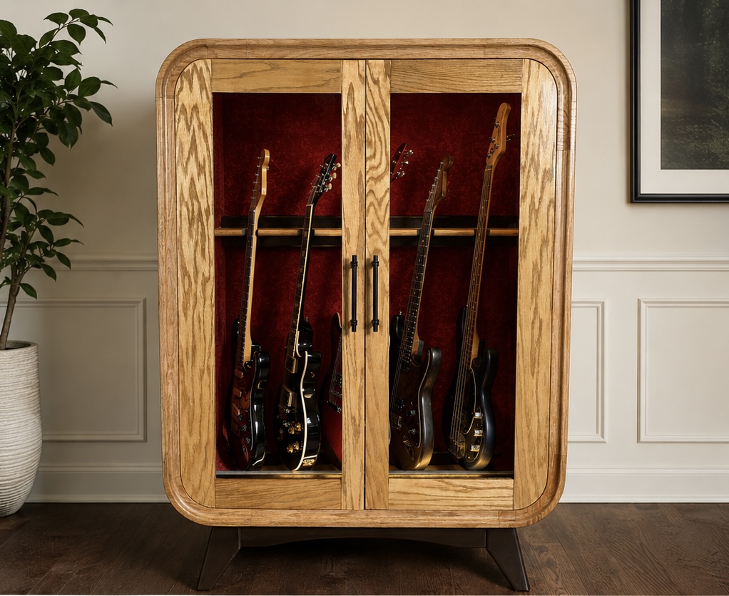 Fine Furnishings Guitar Display Cabinet