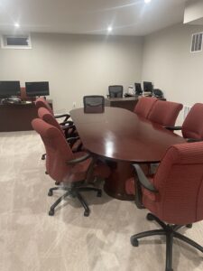Office desk (chairs can be included for 150 each)