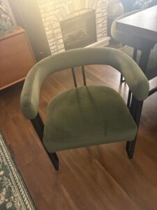 Mid century – 4 chairs, entertainment center, coffee table, 2 end tables sofa and love seat