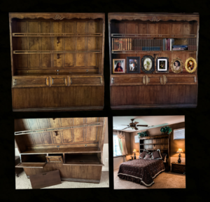 King-size Headboard Grand Luxurious 1984 Hardwood Henredon