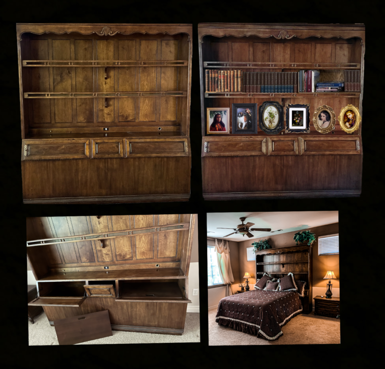 King-size Headboard Grand Luxurious 1984 Hardwood Henredon