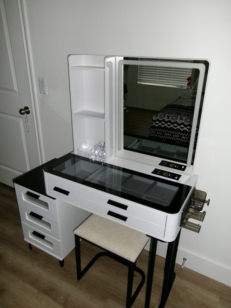 Led Vanity mirror with 6 drawers