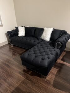 Velvet couch