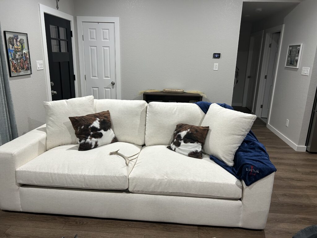 Living Spaces large couch