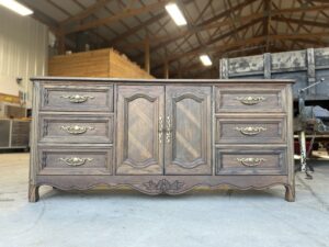 vintage Dixie Furniture French Provincial triple dresser/credenza/buffet