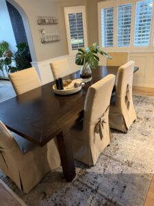 Dining room table and matching sideboard